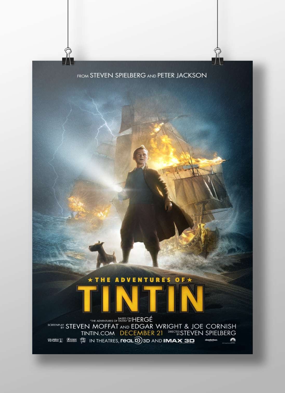 Tintin (the franchise based on Hergé’s comics) Tintin - Adventure Noir Poster