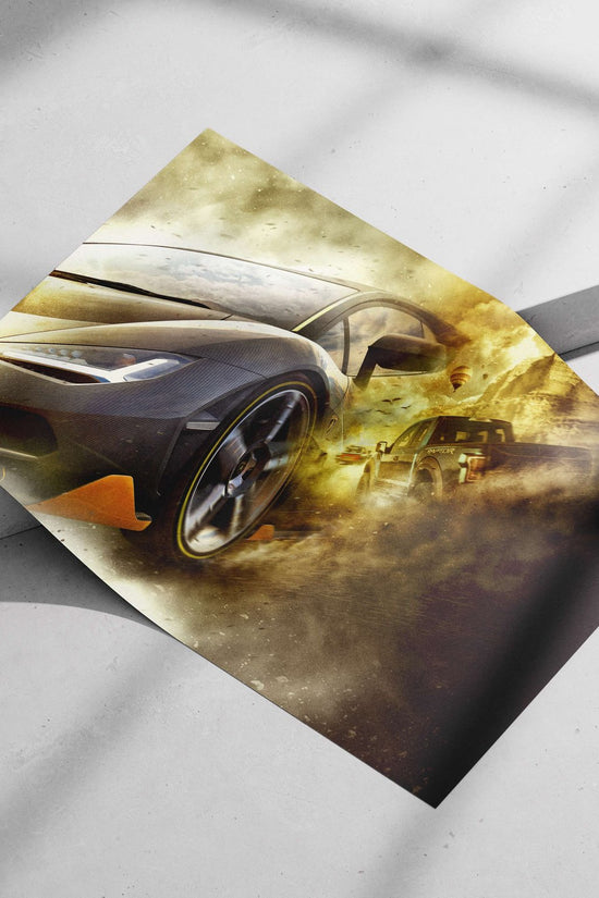 Lamborghini Huracan Main Subject: Lamborghini Huracan Matte poster print — Cars wall art India | PosterBoizz