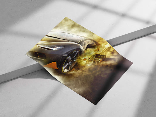 Lamborghini Aventador Main Subject: Lamborghini Aventador Matte poster print — Cars wall art India | PosterBoizz