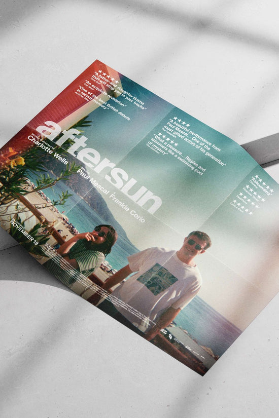 Aftersun (the film written & directed by Charlotte Wells, starring Paul Mescal and Frankie Corio)