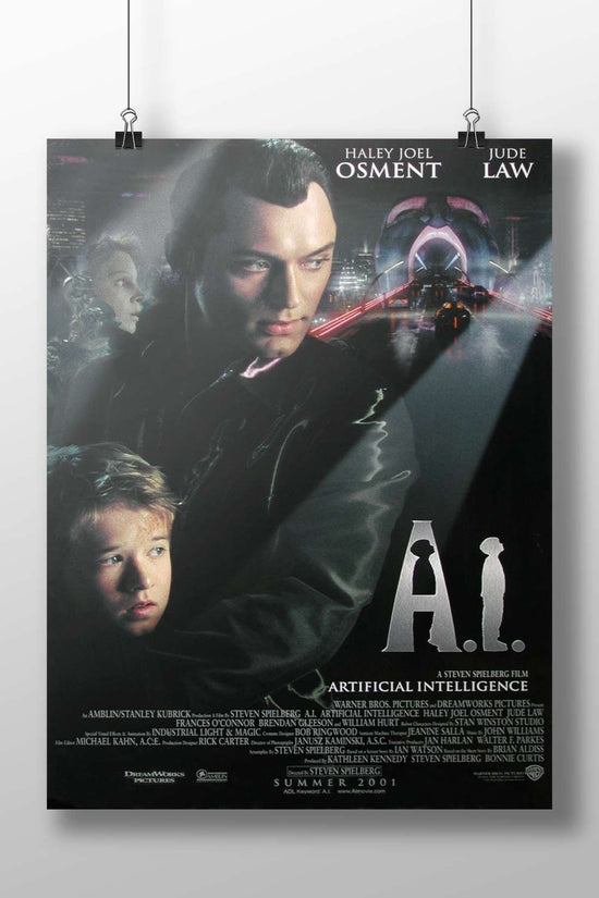 A.I. Artificial Intelligence (film directed by Steven Spielberg, starring Haley Joel Osment and Jude Law)