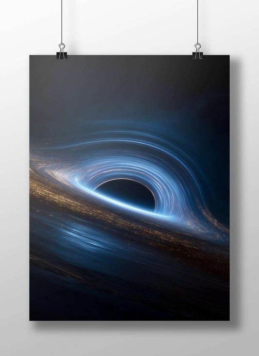 Black Hole Main Subject: Black Hole Matte BoizzBoard rigid print — Art wall art India | PosterBoizz