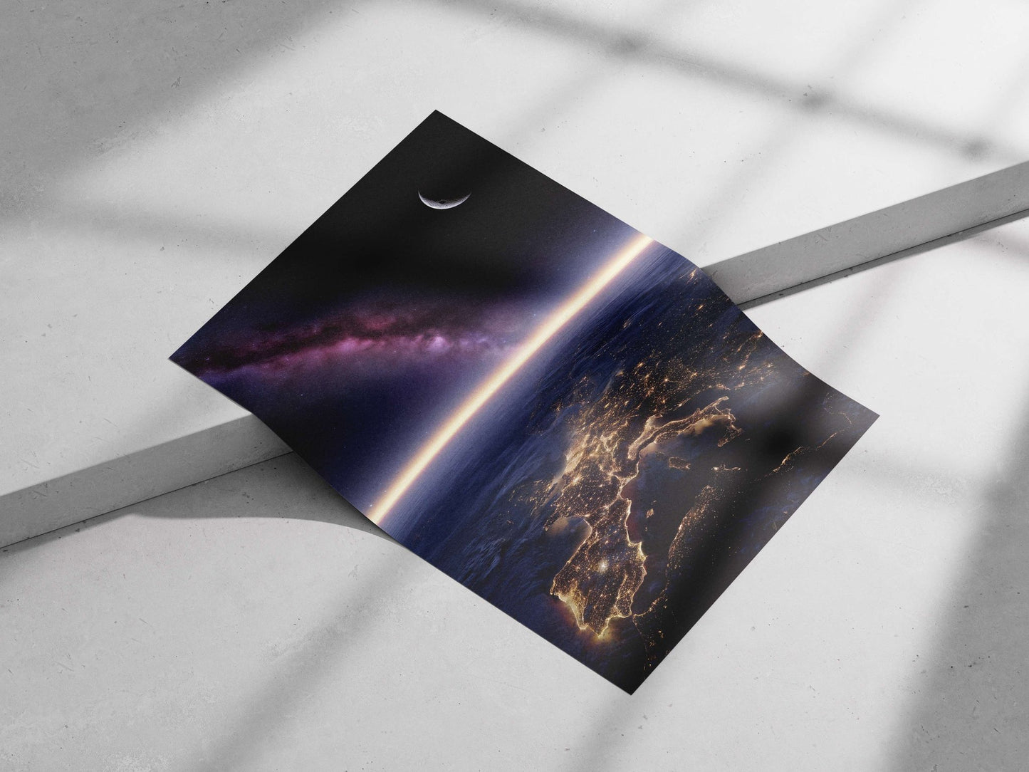 Earth Main Subject: Earth Matte poster print — Art wall art India | PosterBoizz