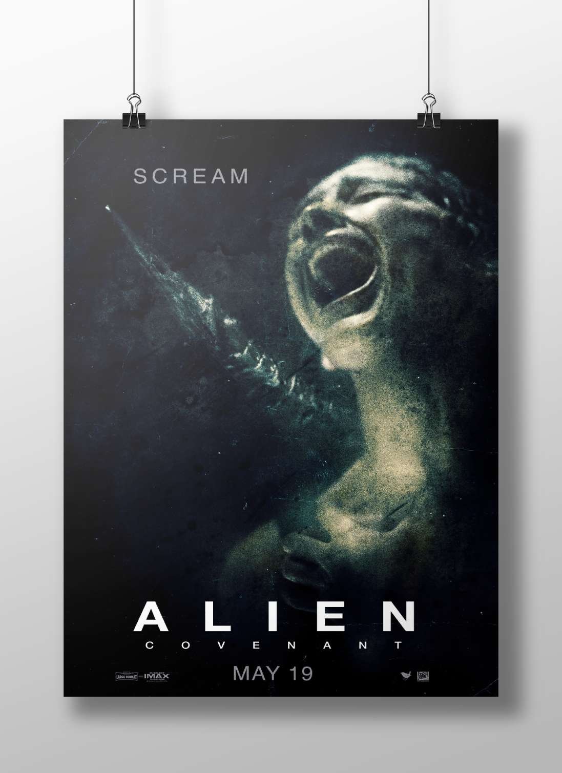 Alien: Covenant (film in the Alien franchise) Aliens - Covenant Noir Poster