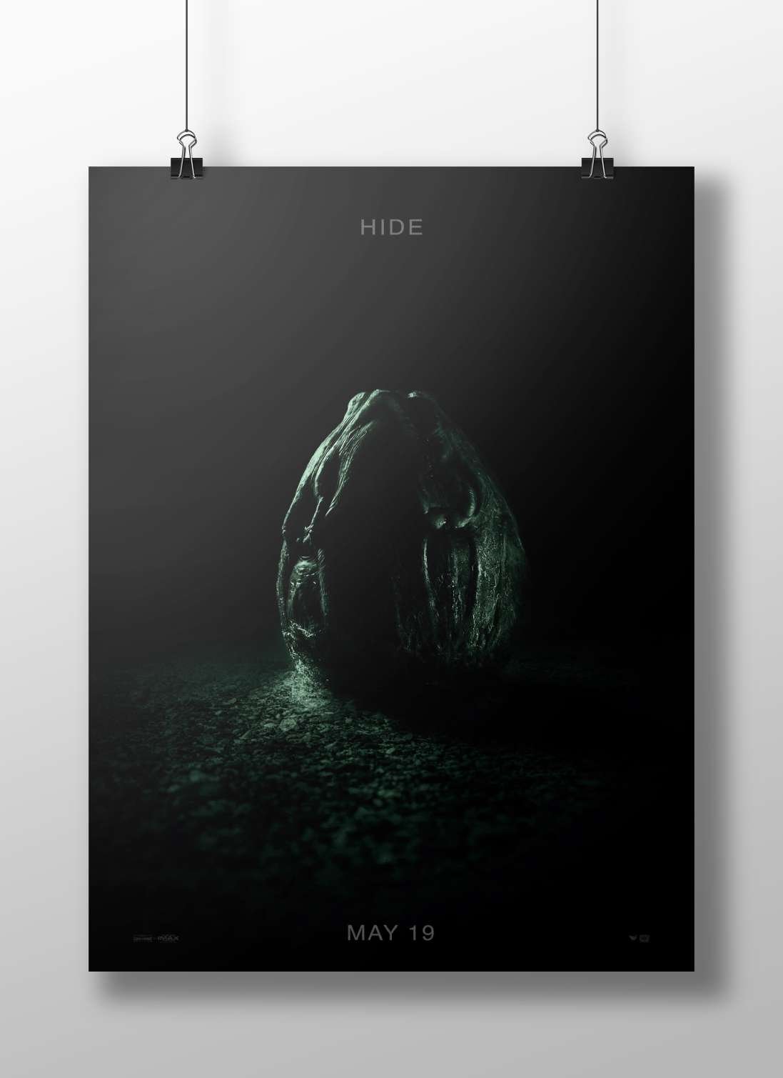 The movie "Hide" (based on Tesseract OCR text "HIDE") Hide - Noir Masterpiece Poster