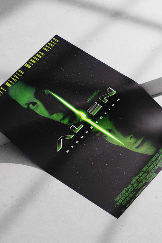 Alien: Resurrection (the movie, confirmed by the visible title and Tesseract OCR’s reference to "ALIEN"