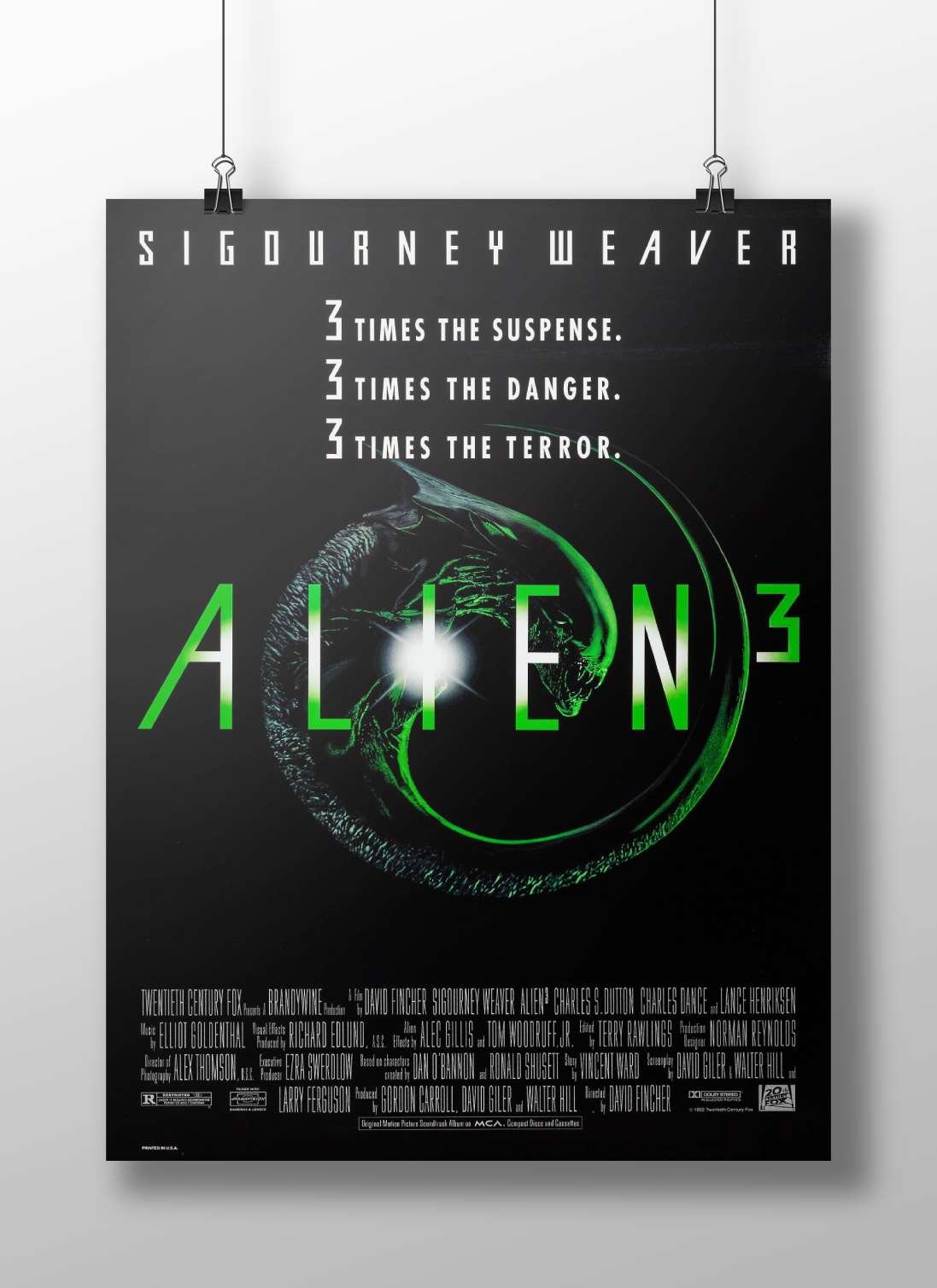 Alien 3 (movie title, part of the Alien franchise) Aliens - Horror Icon Poster