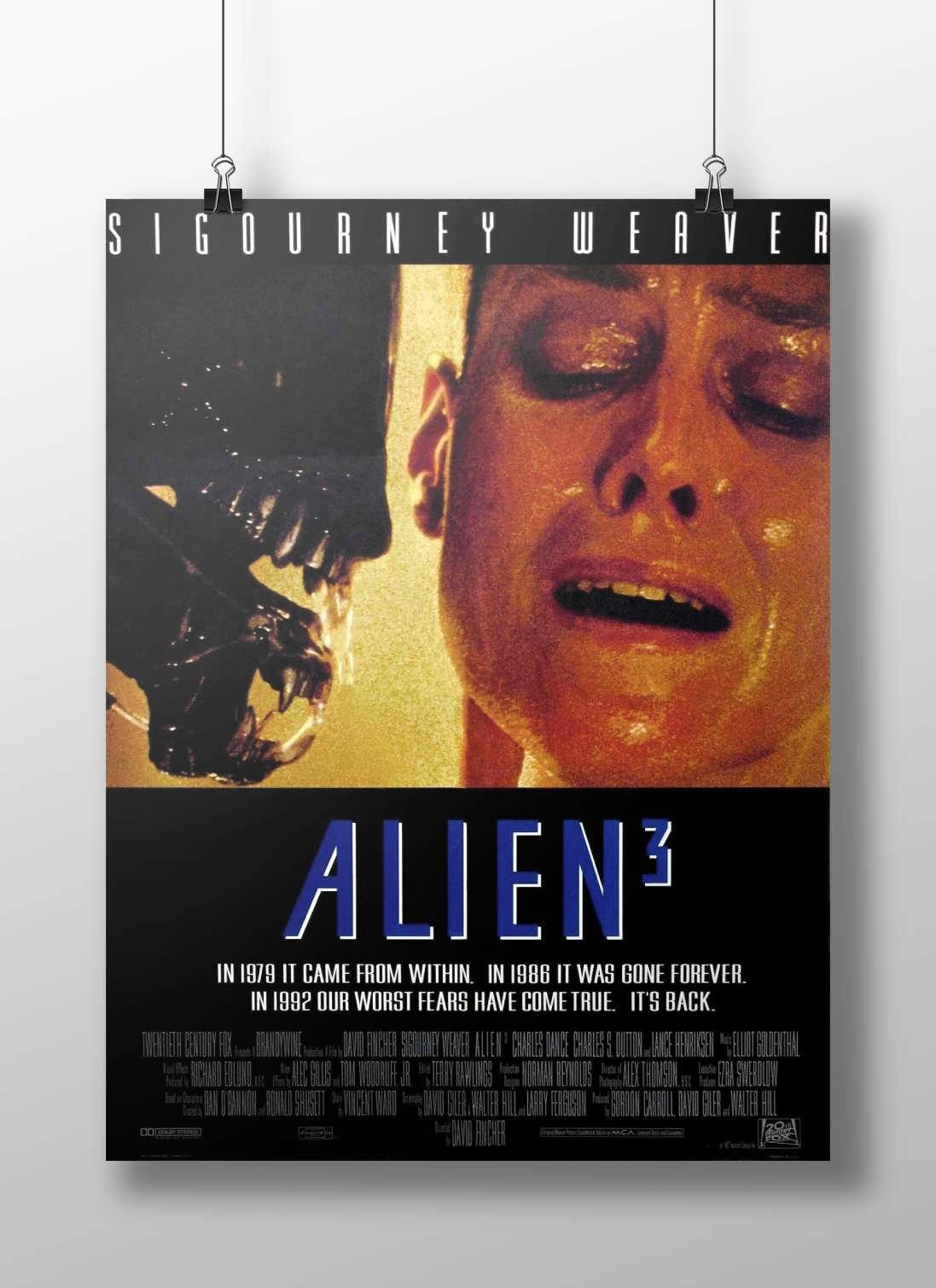 Alien³ (the third installment of the Alien franchise) Alien³ - Cyberpunk Horror Poster