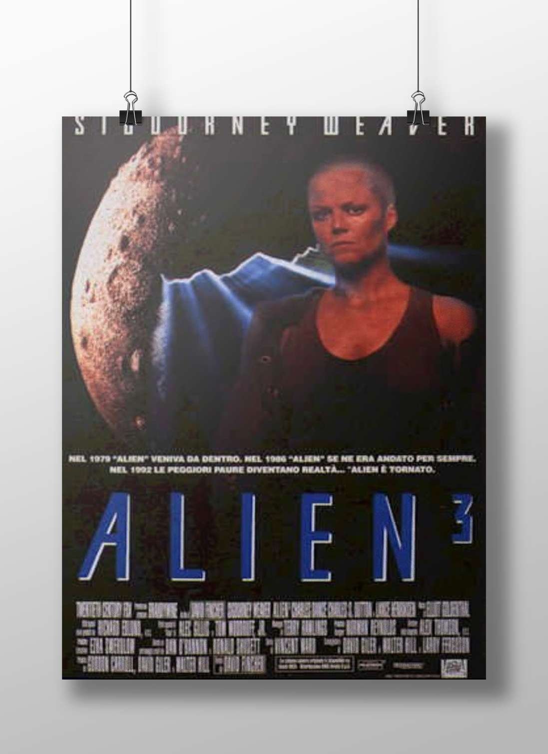 Alien 3 (film), part of the Alien franchise Alien 3 - Dark Sci-Fi Poster