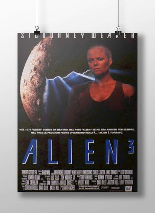 Alien 3 (film), part of the Alien franchise Alien 3 - Dark Sci-Fi Poster