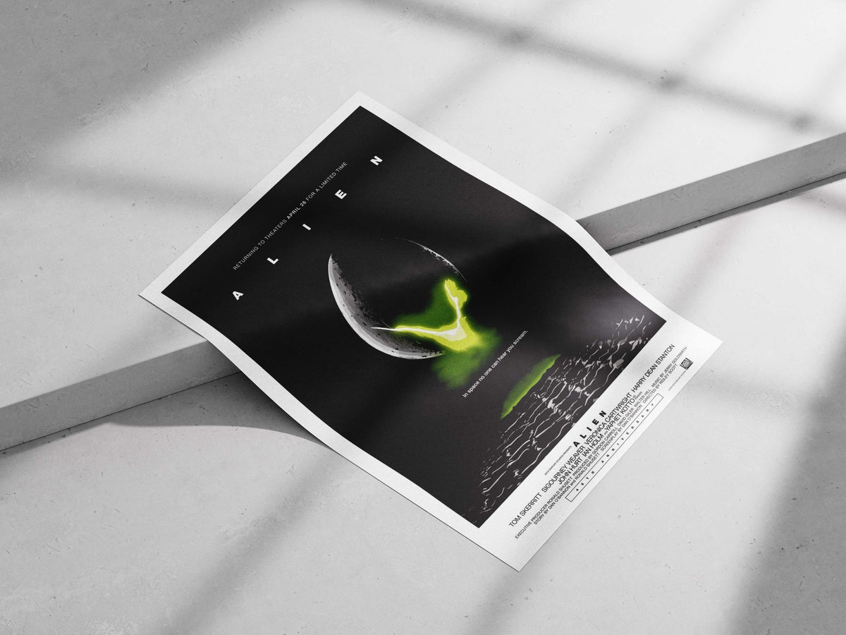 The film "Alien" (part of the Alien franchise) with real actors Tom Skerritt, Sigourney Weaver,