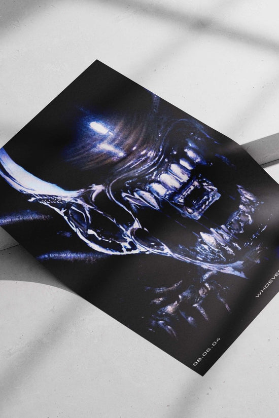 Xenomorph (Alien vs. Predator franchise) Alien Xenomorph - Noir Sci-Fi Poster