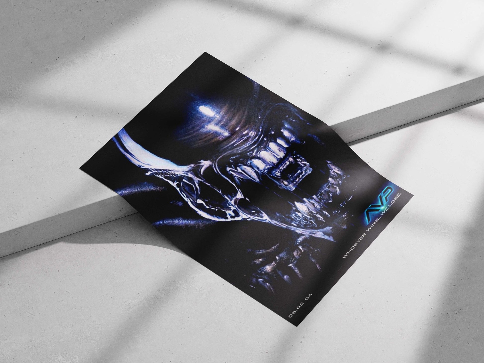 Xenomorph (Alien vs. Predator franchise) Alien Xenomorph - Noir Sci-Fi Poster