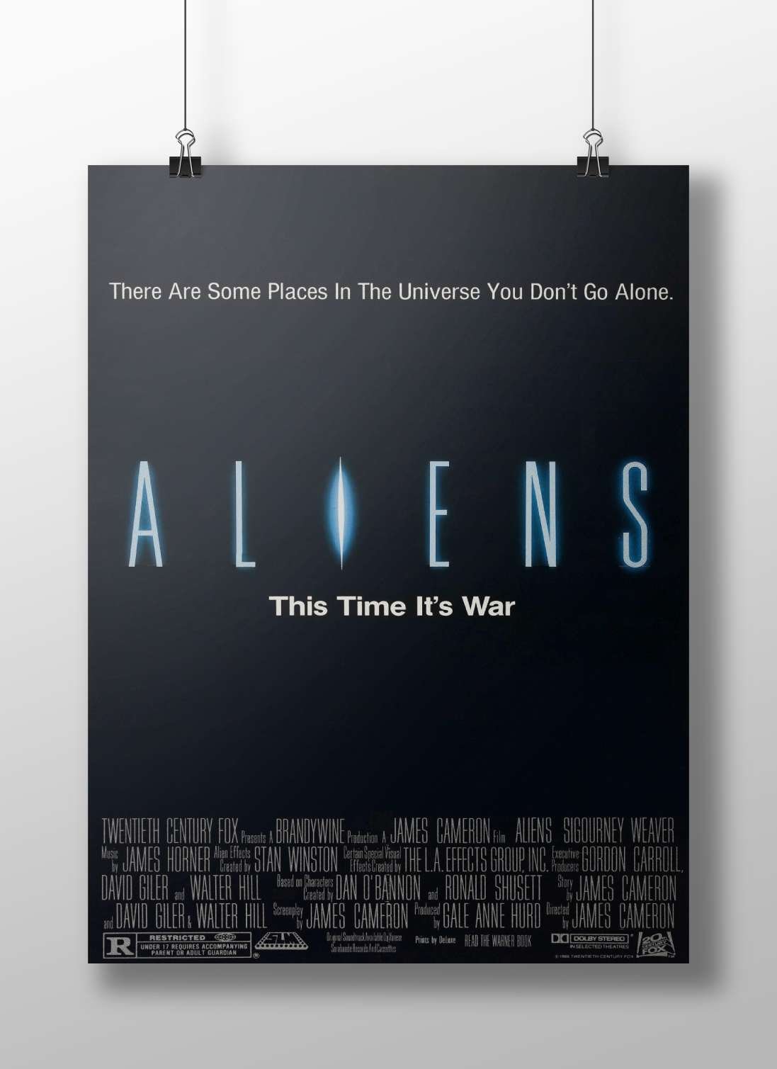 Aliens (film, part of the Alien franchise) Aliens - Space Horror Minimalist Poster