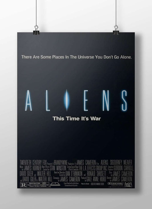 Aliens (film, part of the Alien franchise) Aliens - Space Horror Minimalist Poster