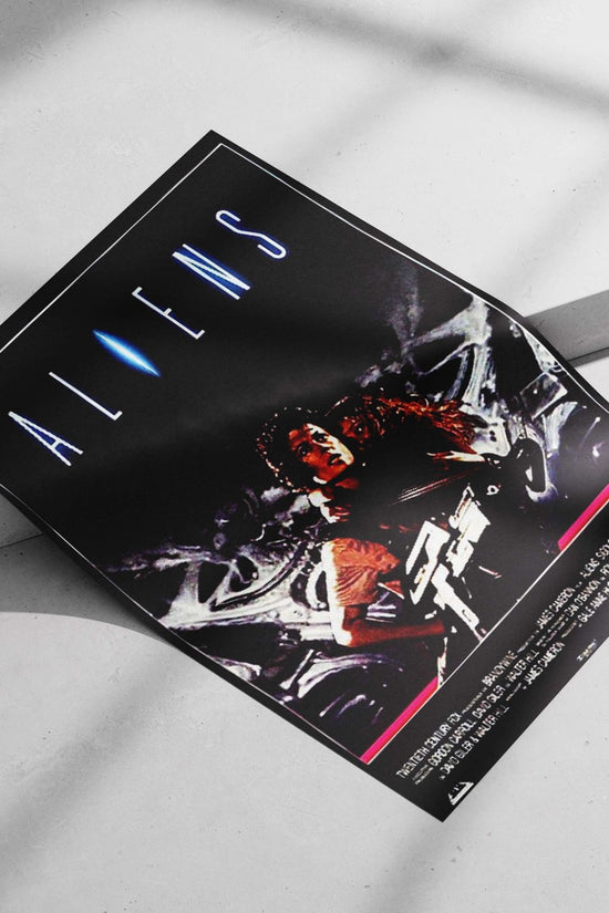 Aliens (1986) film (part of the Alien franchise) Aliens - Horror Icon Poster