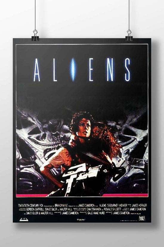 Aliens (1986) film (part of the Alien franchise) Aliens - Horror Icon Poster