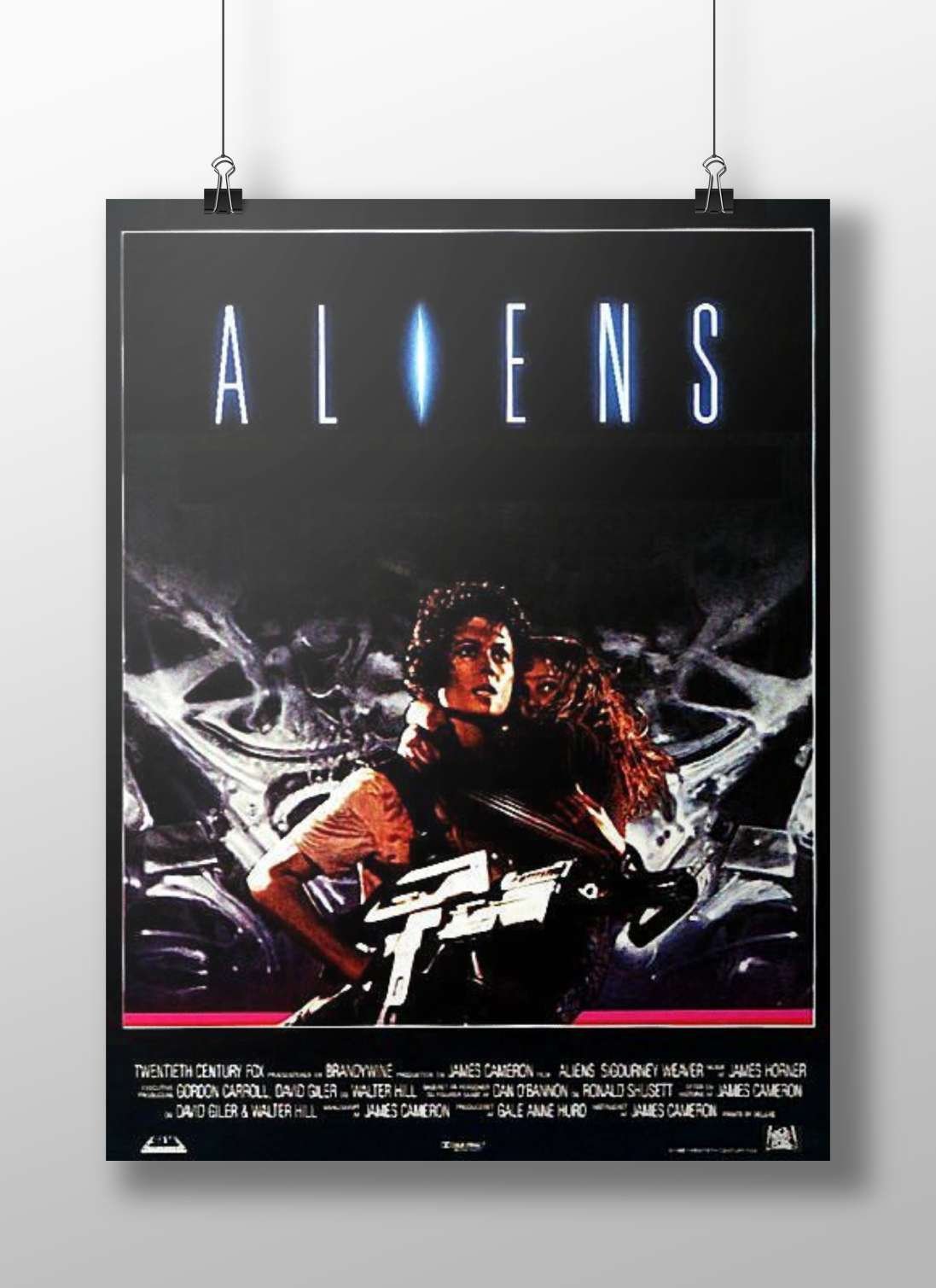 Aliens (1986) film (part of the Alien franchise) Aliens - Horror Icon Poster