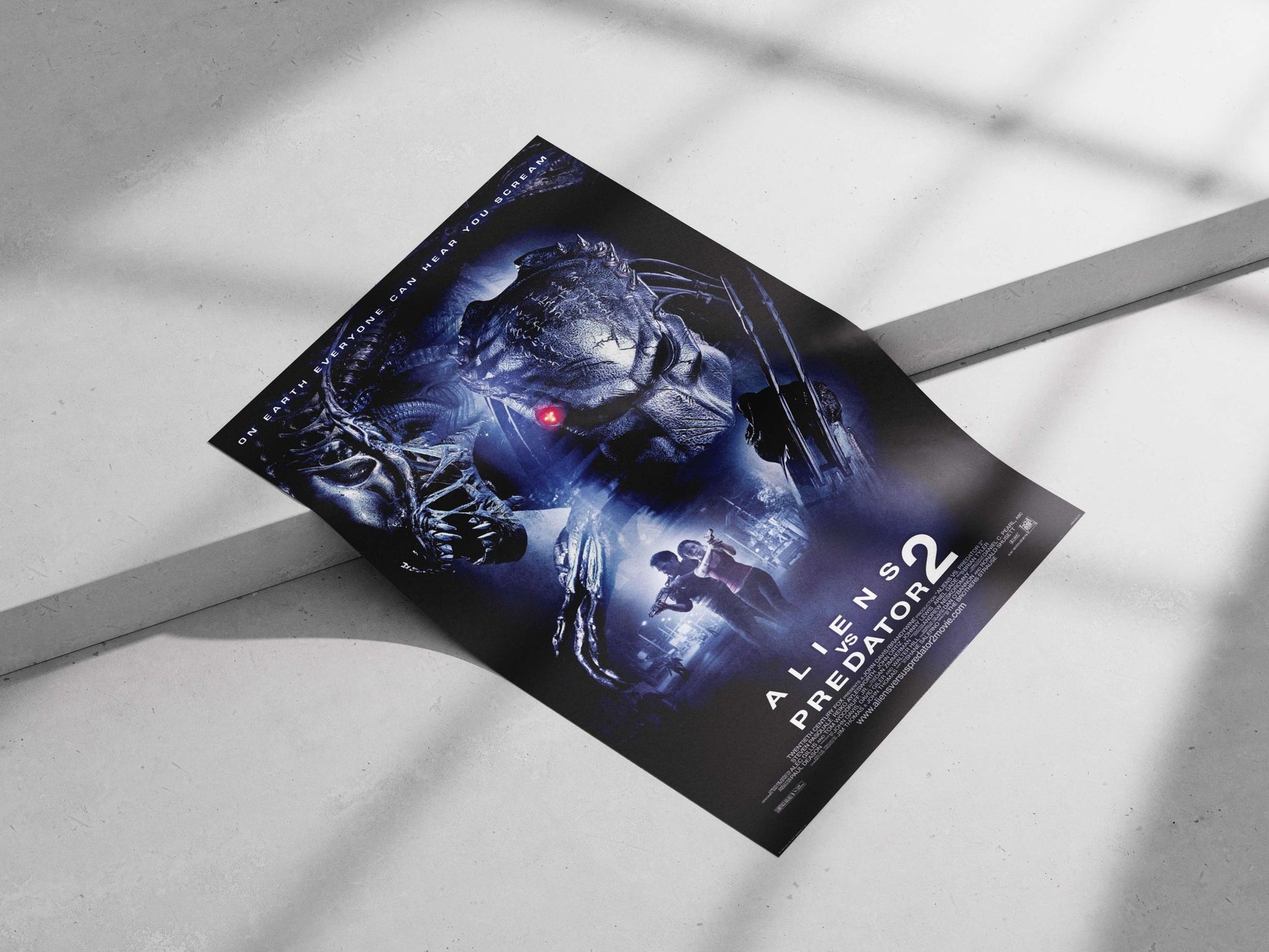 Aliens vs. Predator 2 (movie franchise) Aliens Vs. Predator 2 - Retro Noir Poster