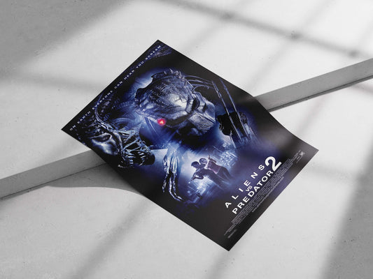 Aliens vs. Predator 2 (movie franchise) Aliens Vs. Predator 2 - Retro Noir Poster