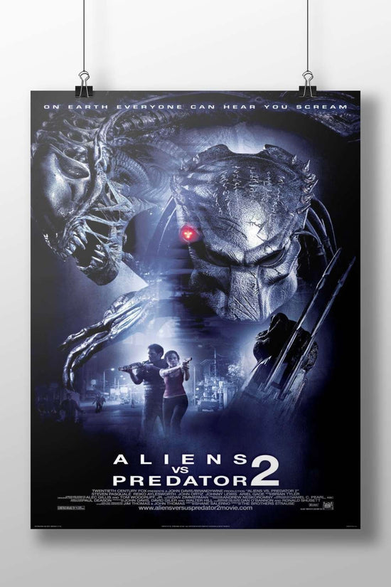 Aliens vs. Predator 2 (movie franchise) Aliens Vs. Predator 2 - Retro Noir Poster