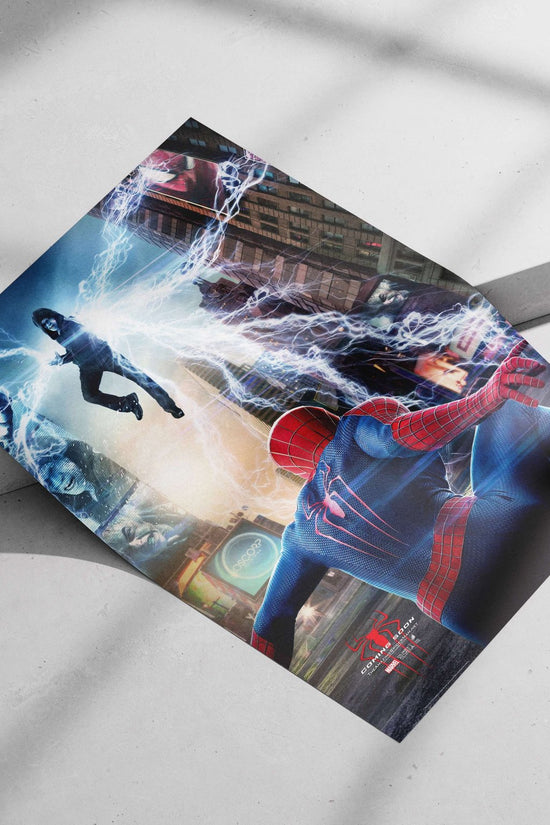 Spider-Man (Peter Parker) and Electro (Max Dillon) from The Amazing Spider-Man franchise (2012 film) [Spider-Man