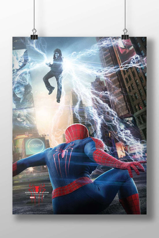 Spider-Man (Peter Parker) and Electro (Max Dillon) from The Amazing Spider-Man franchise (2012 film) [Spider-Man
