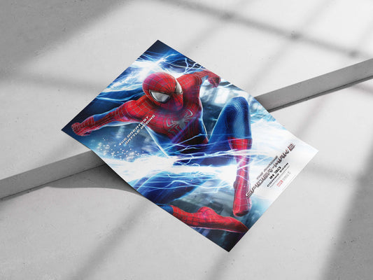 Peter Parker as Spider-Man from The Amazing Spider-Man franchise (confirmed by Tesseract text "THEAMAZINGSPIDERMAN.NET"). Peter