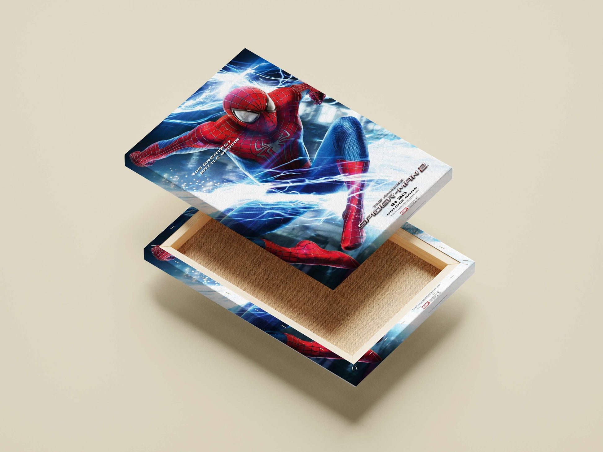 Peter Parker as Spider-Man from The Amazing Spider-Man franchise (confirmed by Tesseract text "THEAMAZINGSPIDERMAN.NET"). Peter