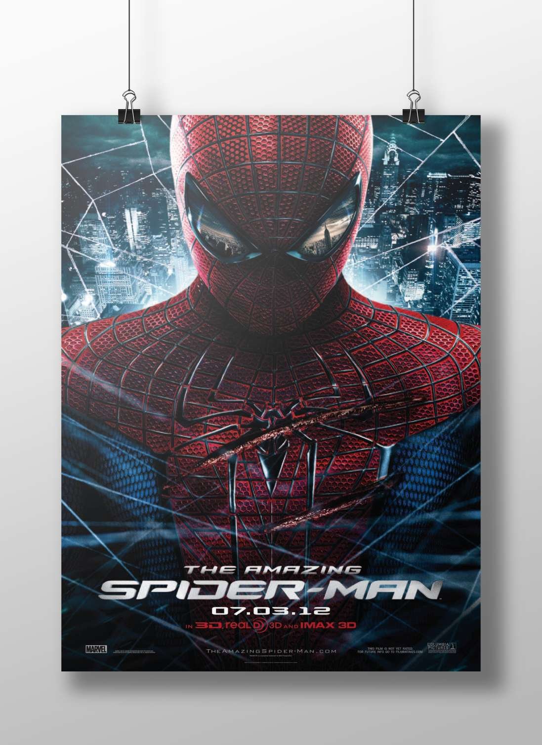 Spider-Man (the superhero character from Marvel's *The Amazing Spider-Man* film, 2012, confirmed by the Tesseract