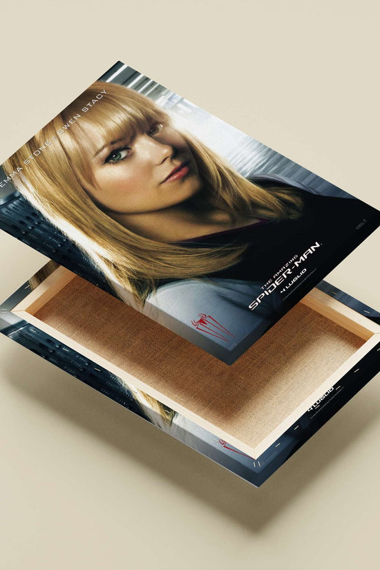 Gwen Stacy (portrayed by Emma Stone) from The Amazing Spider-Man franchise. Gwen Stacy - Iconic