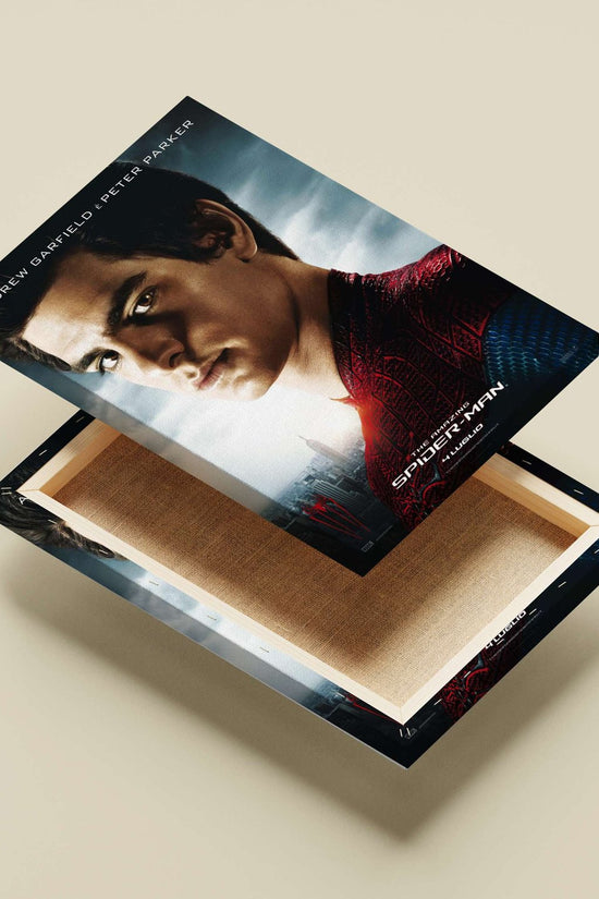 Andrew Garfield as Peter Parker in The Amazing Spider-Man franchise (confirmed by OCR text "SPIBER-MAIN"