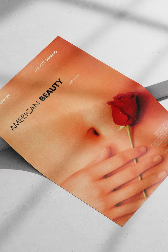 American Beauty (the film, confirmed by Tesseract OCR text). Jesse Aames - American Beauty Poster