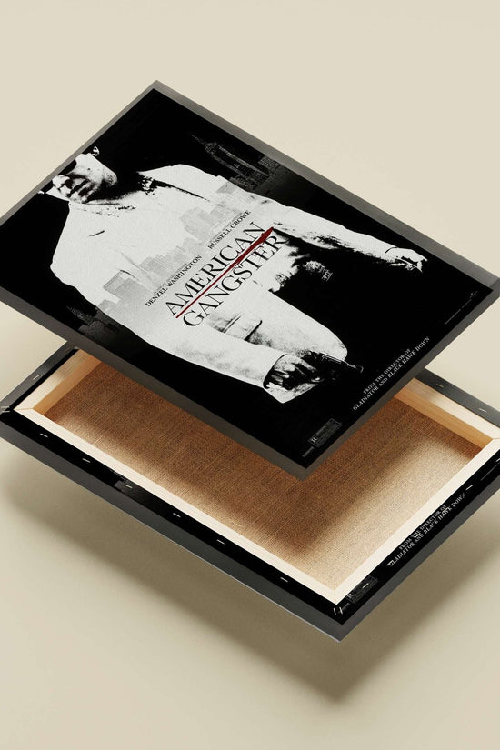 The film "American Gangster" starring Denzel Washington and Russell Crowe. American Gangster - Crime Noir