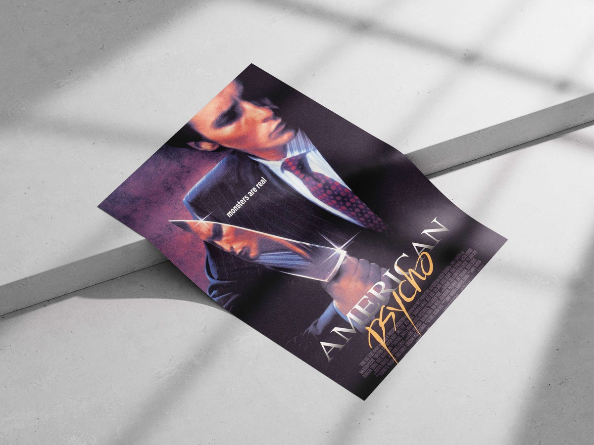 American Psycho (2000 film) Patrick Bateman - Psychological Thriller Poster