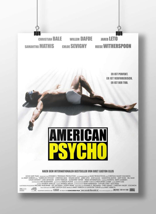 American Psycho (film) Patrick Bateman - Disturbing Pop Art Poster
