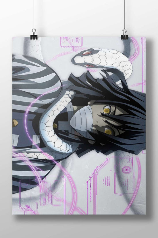 Tengen Uzui from Demon Slayer Main Subject: Tengen Uzui from Demon Slayer Matte BoizzBoard rigid print — Anime wall art