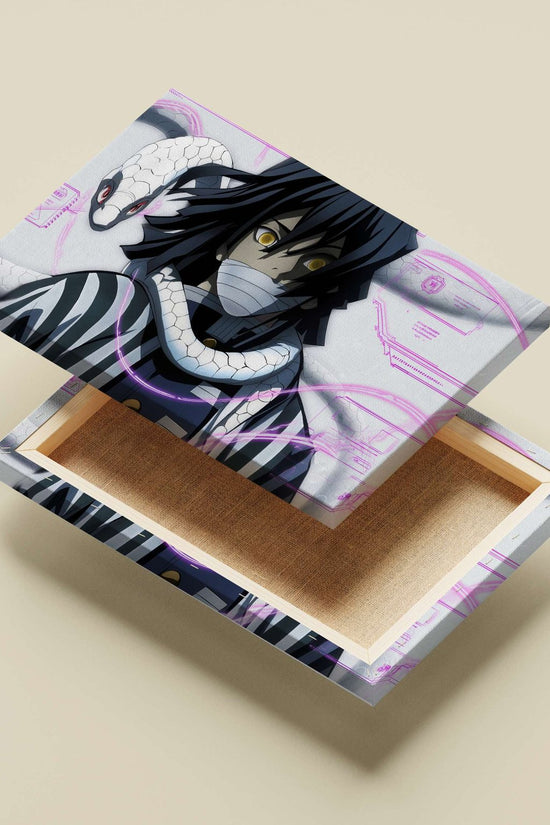Tengen Uzui from Demon Slayer Main Subject: Tengen Uzui from Demon Slayer Canvas wall art — Anime wall art India |