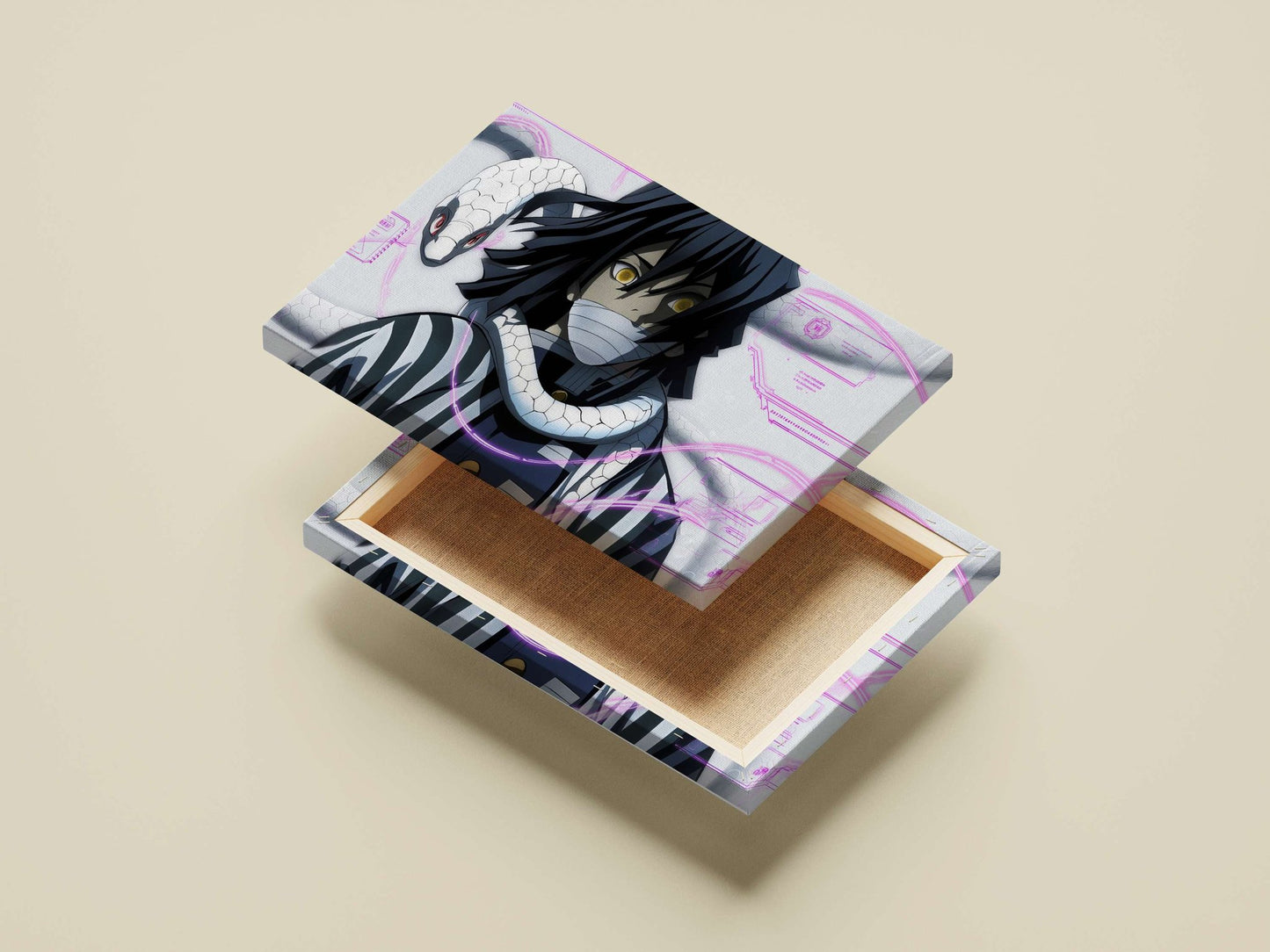 Tengen Uzui from Demon Slayer Main Subject: Tengen Uzui from Demon Slayer Canvas wall art — Anime wall art India |