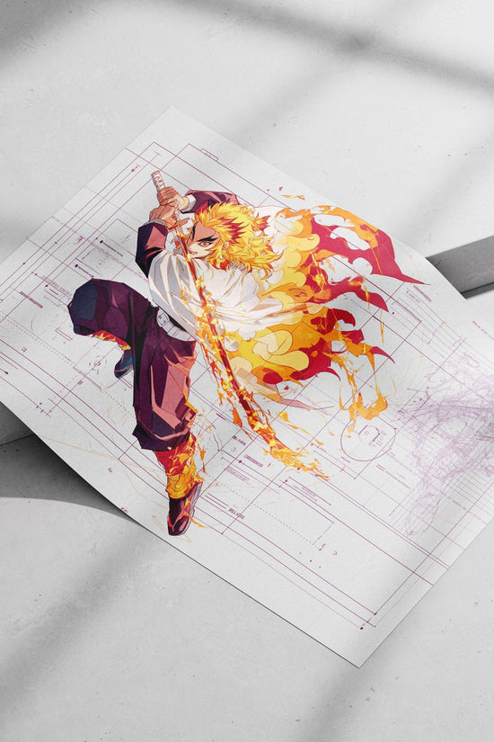 Tanjiro Kamado from the Demon Slayer franchise Main Subject: Tanjiro Kamado from the Demon Slayer franchise Matte poster