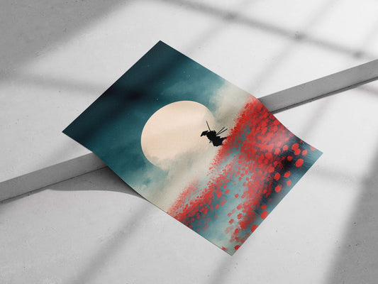 Samurai Main Subject: Samurai Matte poster print — Anime wall art India | PosterBoizz