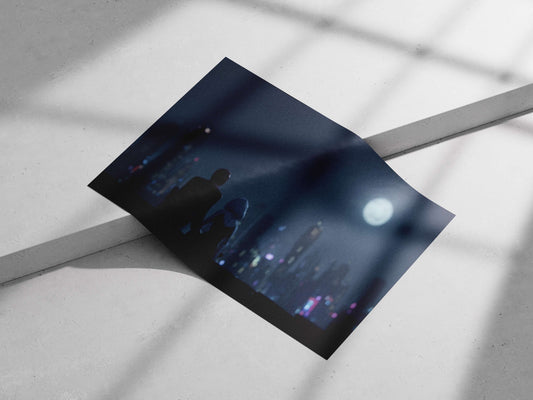 Spider-Man and Miles Morales Main Subject: Spider-Man and Miles Morales Matte poster print — Superhero wall art India |