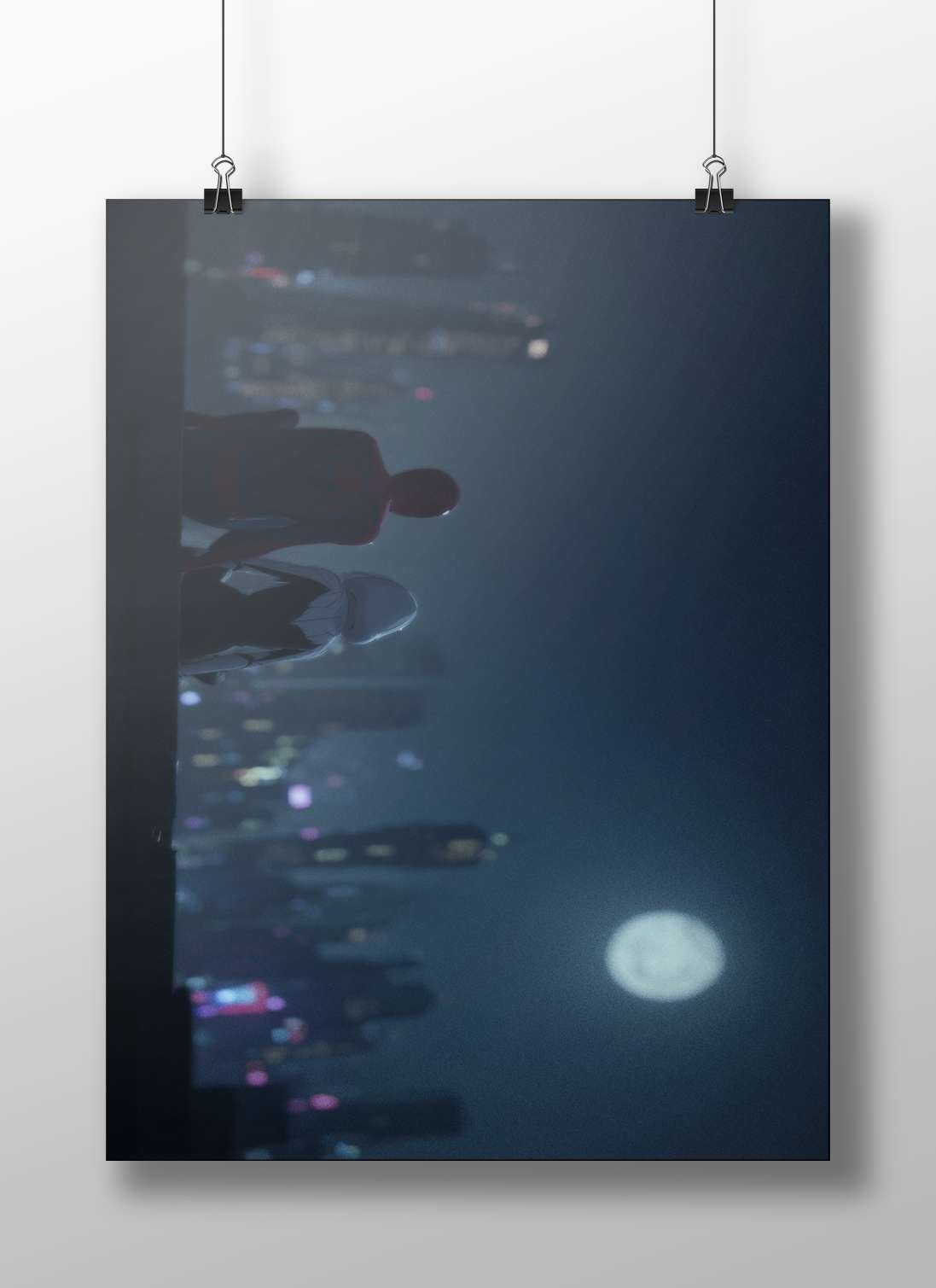 Spider-Man and Miles Morales Main Subject: Spider-Man and Miles Morales Matte BoizzBoard rigid print — Superhero wall art