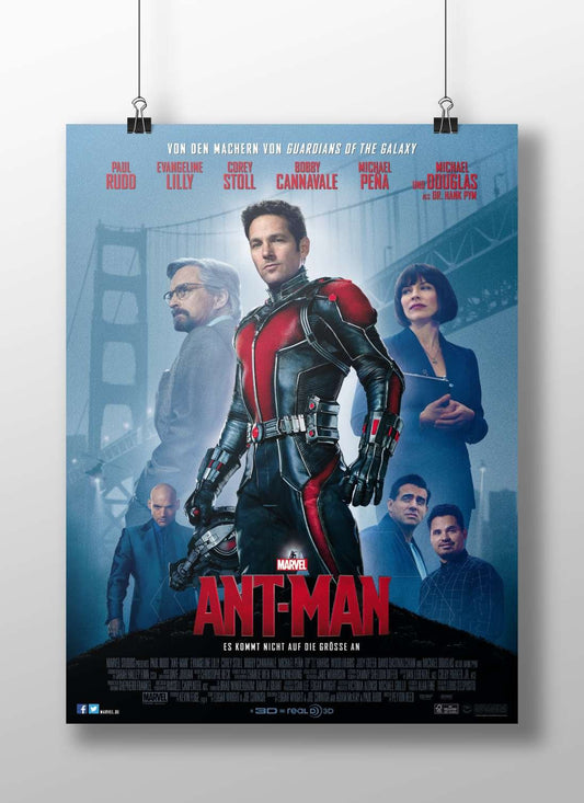 The Marvel Cinematic Universe film "Ant-Man" (2015), starring Paul Rudd as Scott Lang. Ant-Man -