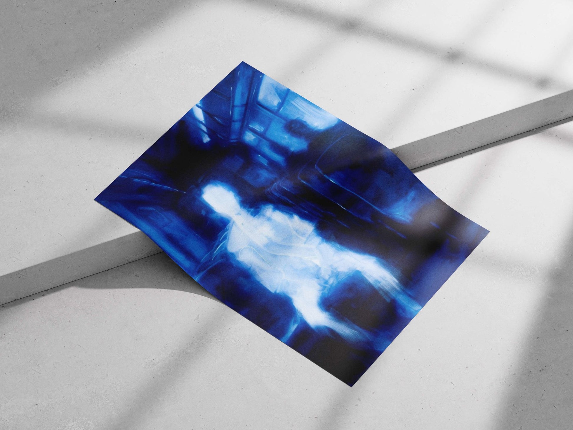 Spectral Human Figure Gandhiji - Spirit Of Freedom Poster
