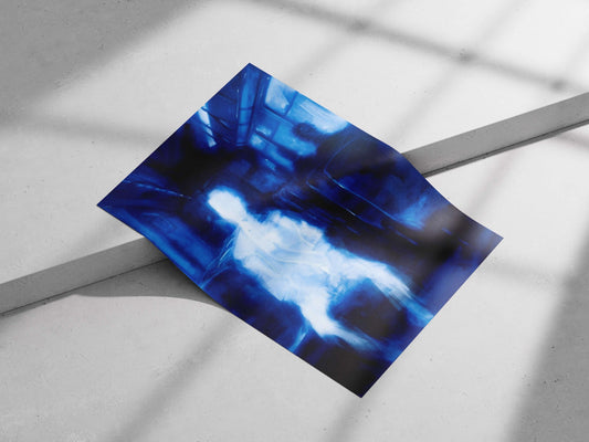 Spectral Human Figure Gandhiji - Spirit Of Freedom Poster