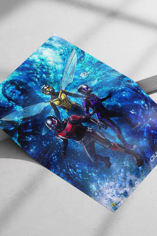 Ant-Man, Wasp, and the Queen from Marvel's *Ant-Man and the Wasp: Quantumania* (confirmed by OCR's