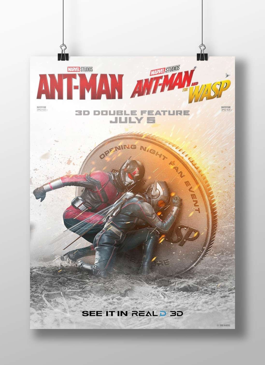 Ant-Man and The Wasp (Marvel Cinematic Universe films) Captain America - Super Hero Icon Poster