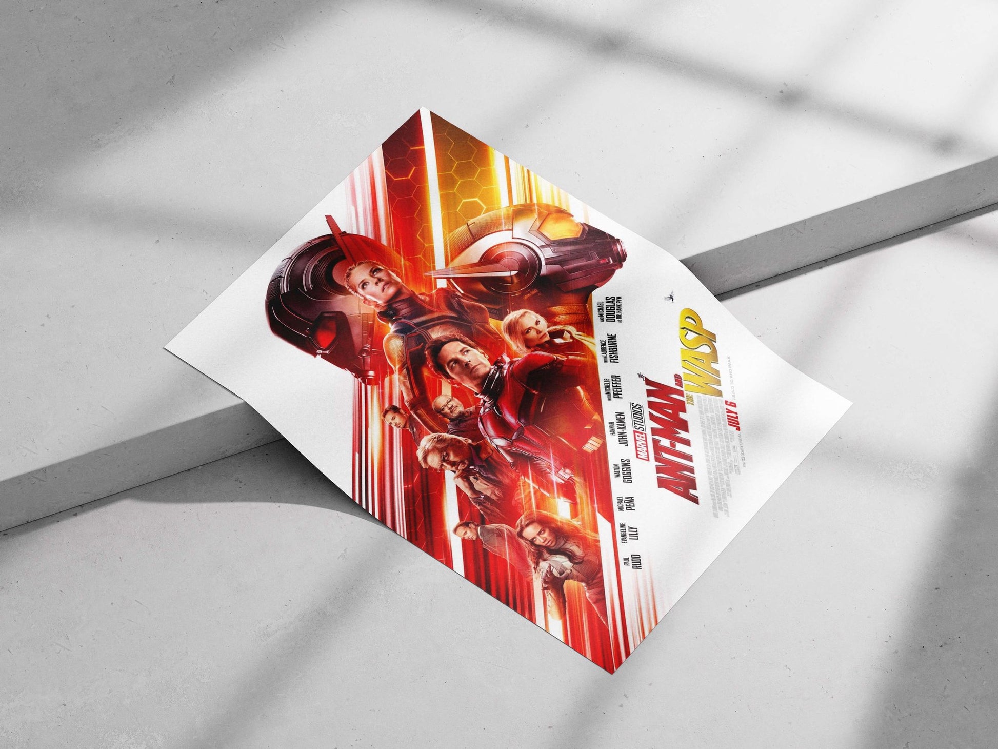 The Marvel Cinematic Universe film "Ant-Man and The Wasp" starring Paul Rudd as Ant-Man and
