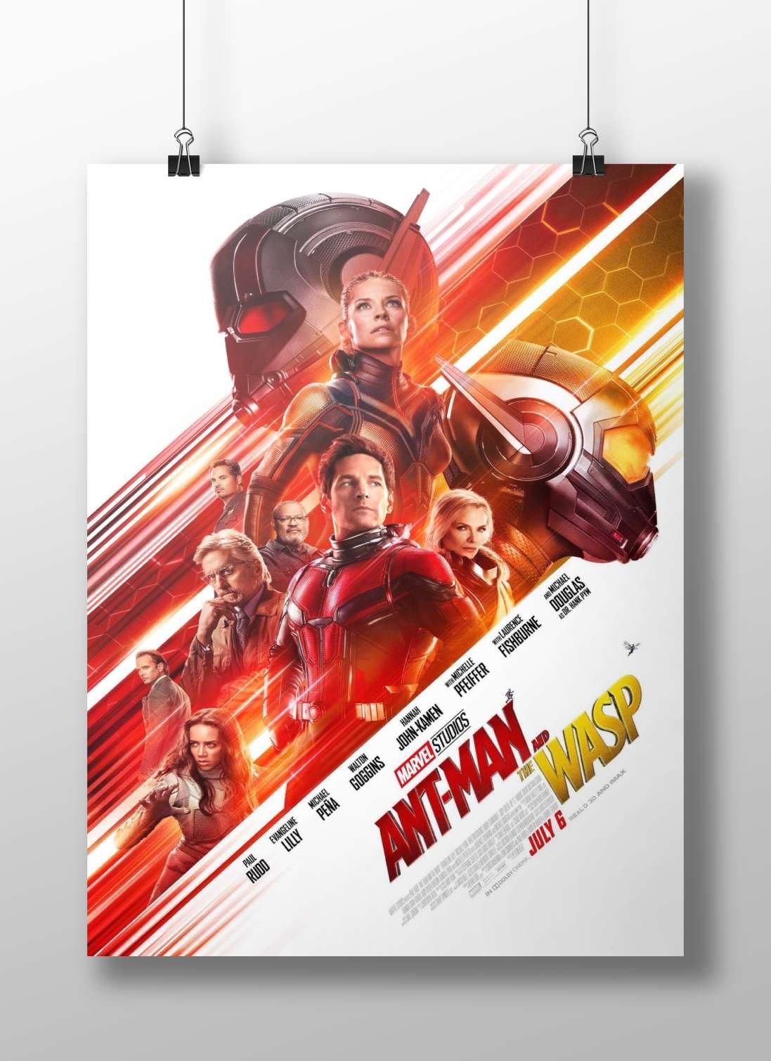 The Marvel Cinematic Universe film "Ant-Man and The Wasp" starring Paul Rudd as Ant-Man and